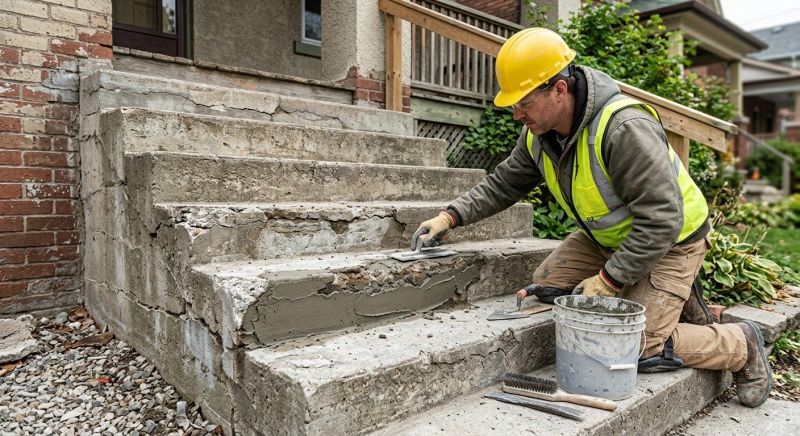 Cracked Stairs Repair in Des Moines, IA