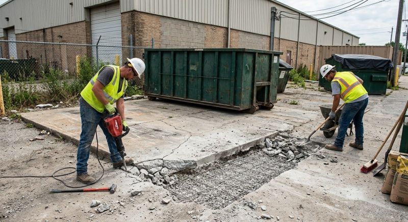 Dumpster Pad Repair in Corpus Christi, TX