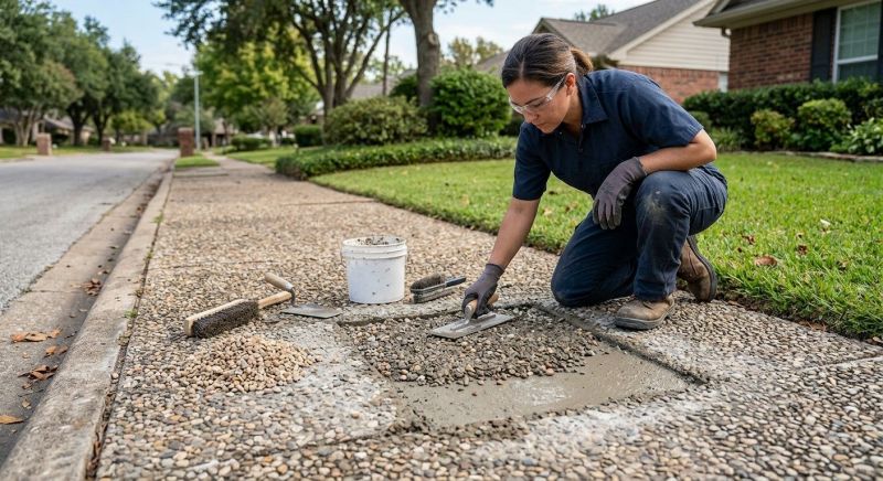 Exposed Aggregate Repair in Corpus Christi, TX