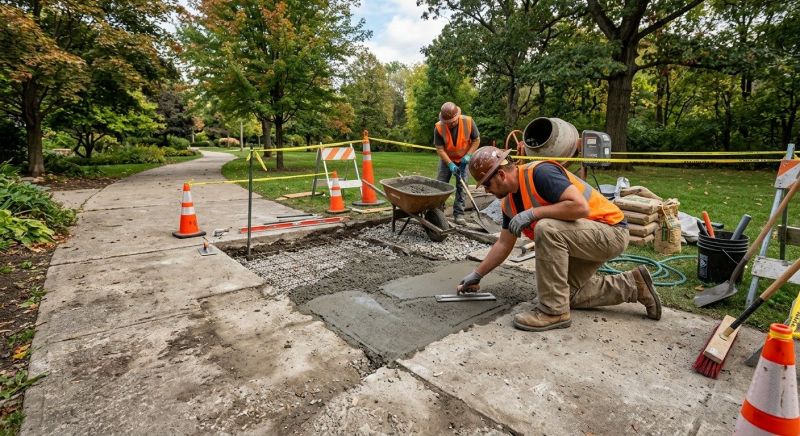 Walkway Repair in West Des Moines, IA