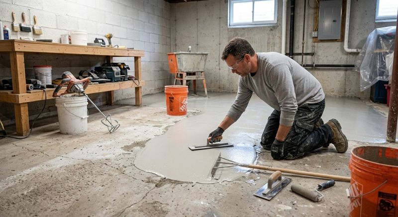 Basement Concrete Resurfacing in Miami Dade County, FL