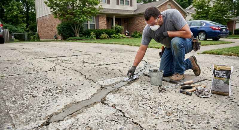 Cement Driveway Repair in Des Moines, IA