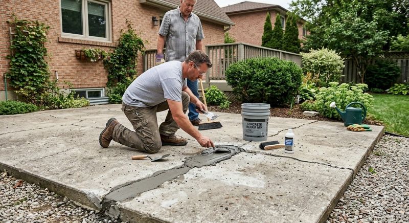 Cement Patio Repair in Des Moines, IA