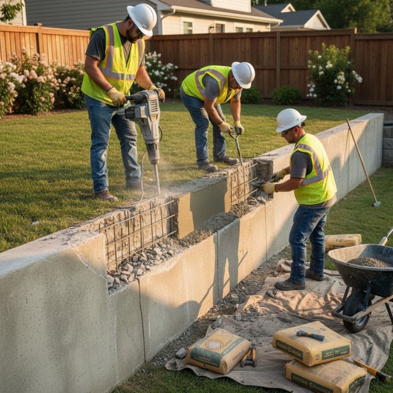 Cement Wall Repair Service in Corpus Christi, TX