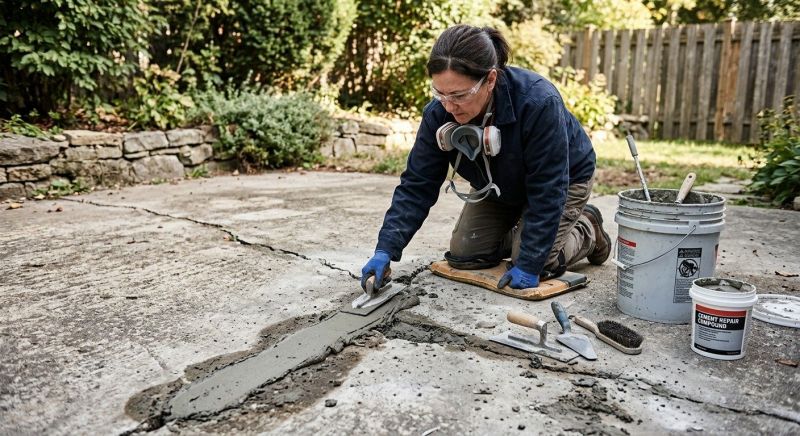 Chipped Concrete Repair in West Des Moines, IA