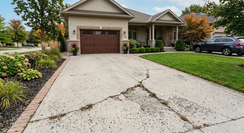 Concrete Driveway Crack Repair in West Des Moines, IA