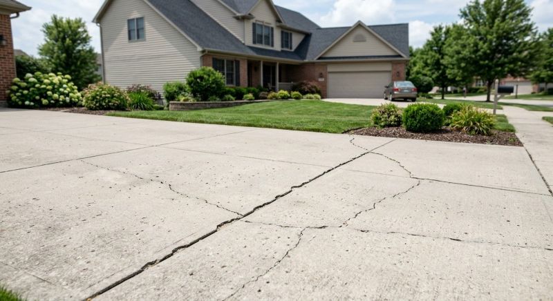 Concrete Driveway Crack Repair in Des Moines, IA