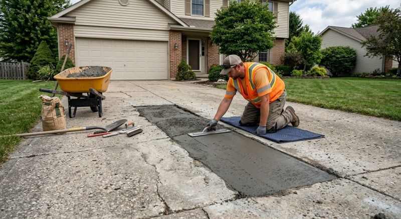 Concrete Driveway Patching in Des Moines, IA