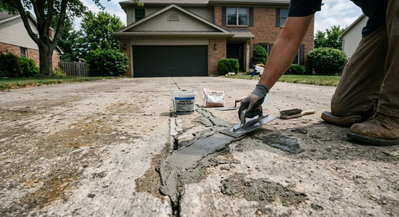 Concrete Driveway Patching in West Des Moines, IA