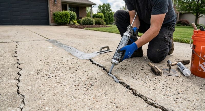 Concrete Driveway Repair in West Des Moines, IA