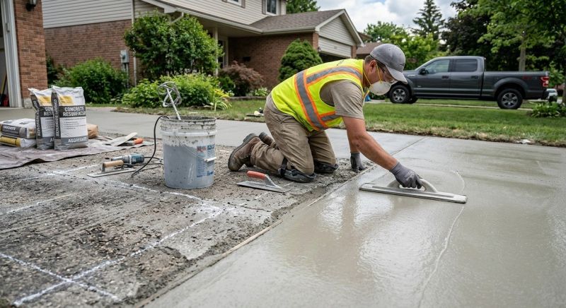 Concrete Driveway Resurfacing in Des Moines, IA