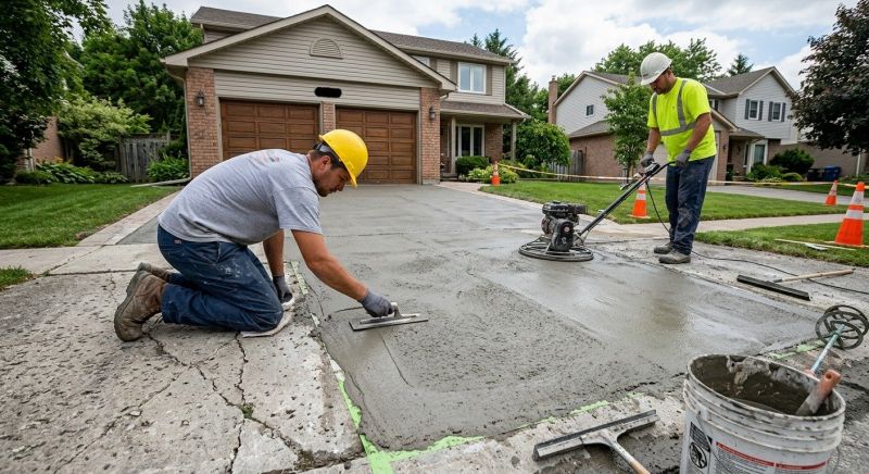 Concrete Driveway Resurfacing in Corpus Christi, TX