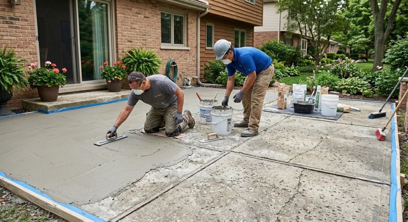 Concrete Patio Refinishing in Corpus Christi, TX