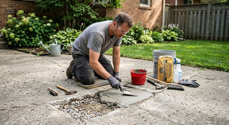 Concrete Patio Repair in Des Moines, IA