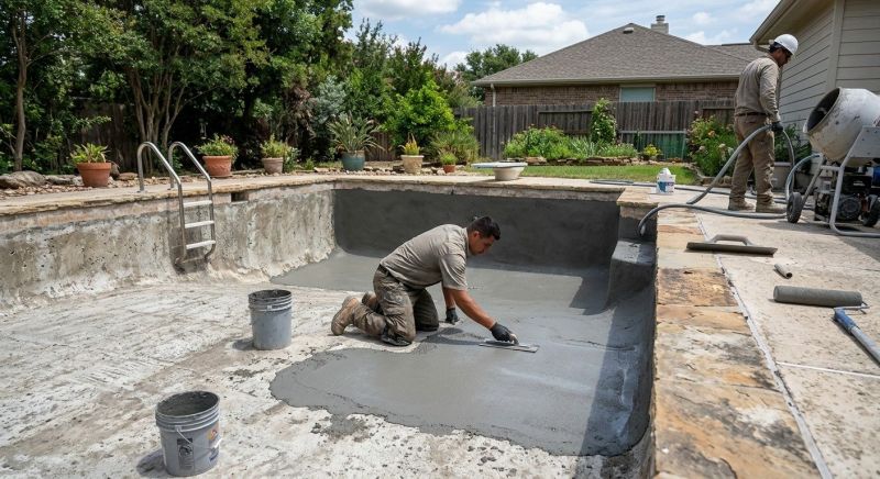 Concrete Pool Deck Repair in West Des Moines, IA