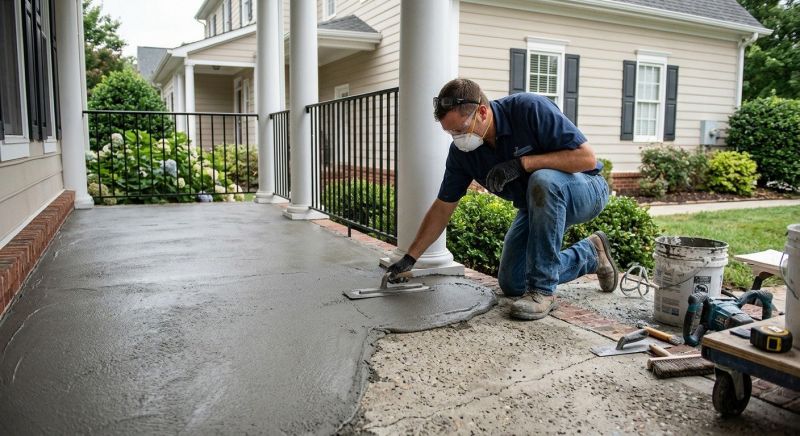Concrete Porch Resurfacing in Corpus Christi, TX