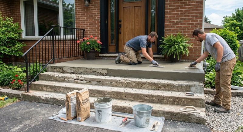 Concrete Porch Resurfacing in Corpus Christi, TX
