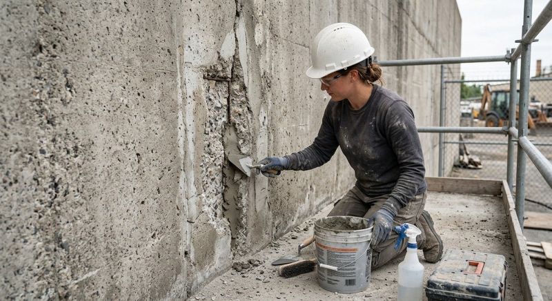 Concrete Retaining Wall Repair in Corpus Christi, TX