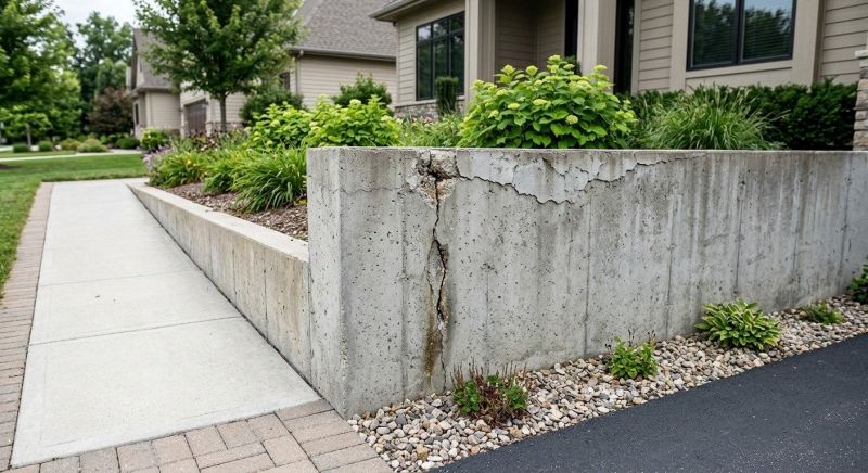 Concrete Retaining Wall Repair in Corpus Christi, TX