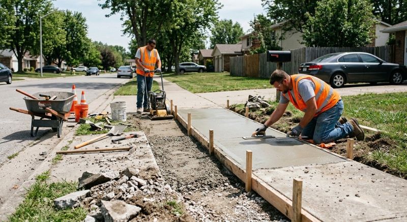 Concrete Sidewalk Repair in Des Moines, IA