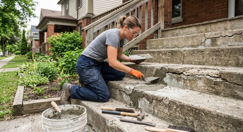 Concrete Stairs Repair in Des Moines, IA