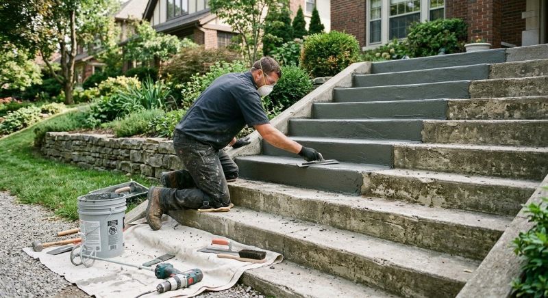 Concrete Stairs Resurfacing in Miami Dade County, FL