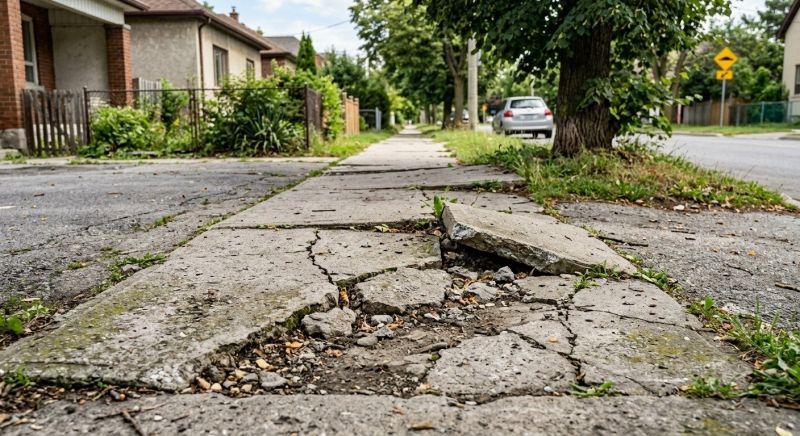 Cracked Sidewalk Repair in Corpus Christi, TX