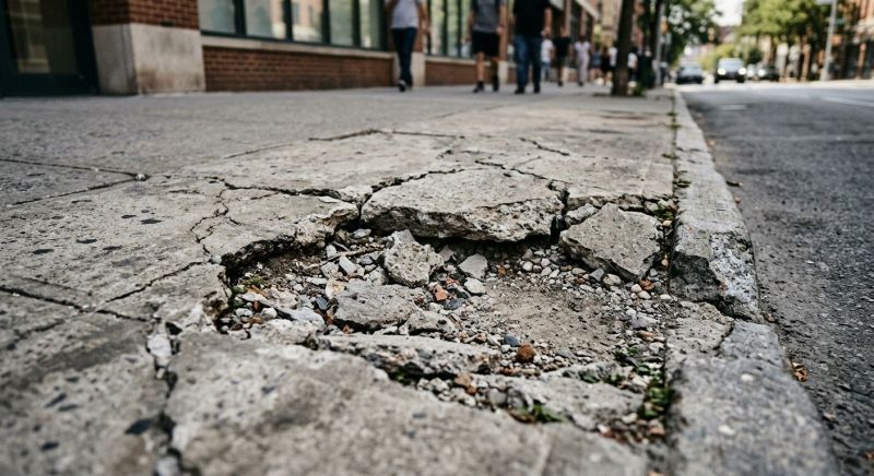 Cracked Sidewalk Repair in Corpus Christi, TX