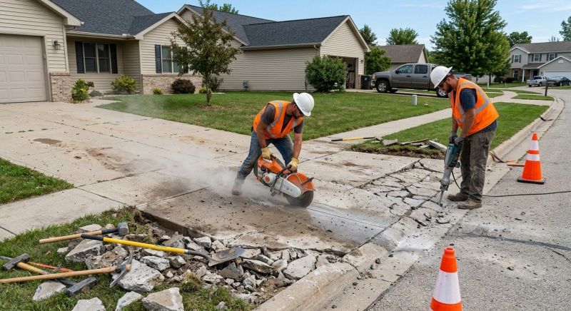 Driveway Approach Repair in Des Moines, IA