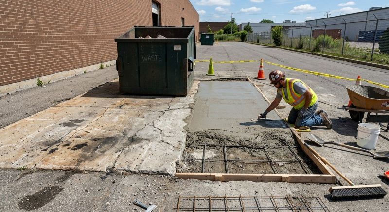 Dumpster Pad Repair in Des Moines, IA