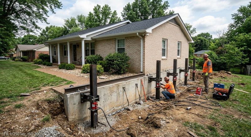 Foundation Pier Leveling in Columbus, OH
