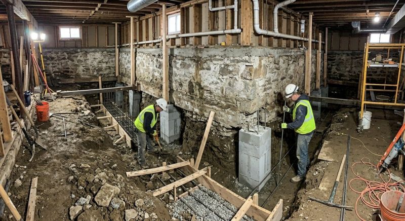 Foundation Underpinning in Columbus, OH
