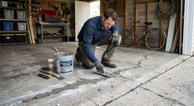Garage Crack Repair in Des Moines, IA