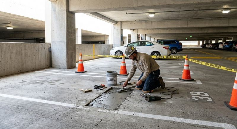 Parking Slab Repair in West Des Moines, IA
