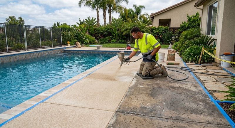 Pool Deck Resurfacing in Miami Dade County, FL