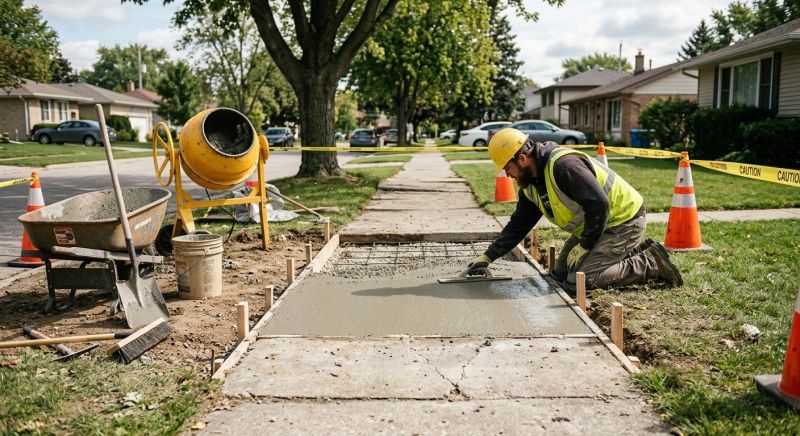 Sidewalk Grinding in Des Moines, IA